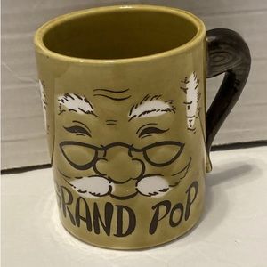 Grand Pop VTG avocado green mug Japan coffee cup